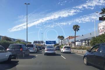 Accidente en la GC-1 a la altura de Marpequeña (Foto TA)